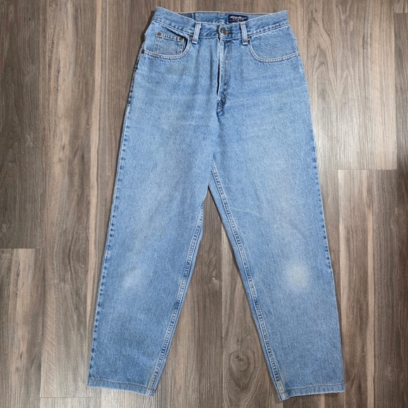 Eddie Bauer Denim - Eddie Bauer High Waisted Relaxed Straight Leg Light Wash Denim Jeans Size 10